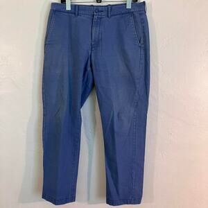 J. Crew The Sutton Blue Straight Leg Faded Chino‎ Pants